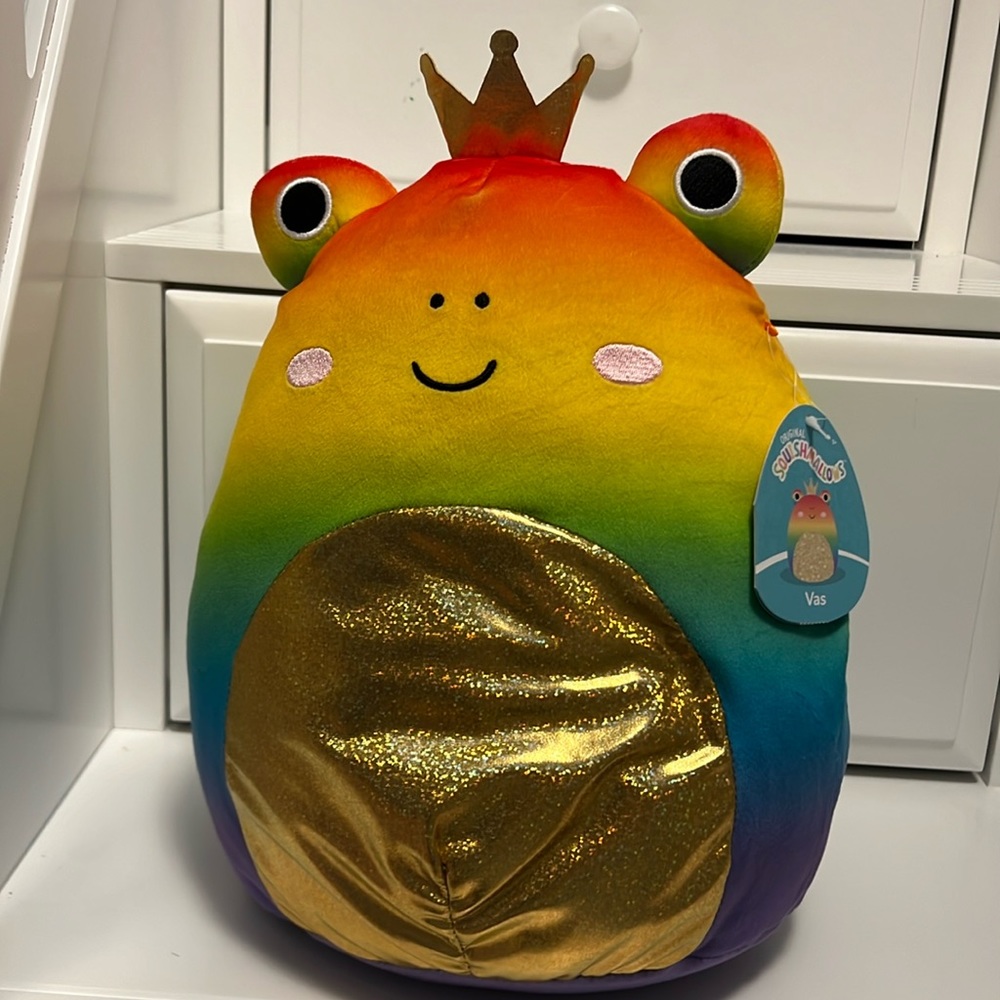 Rainbow frog squishmallow